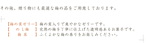 その他・梅の品